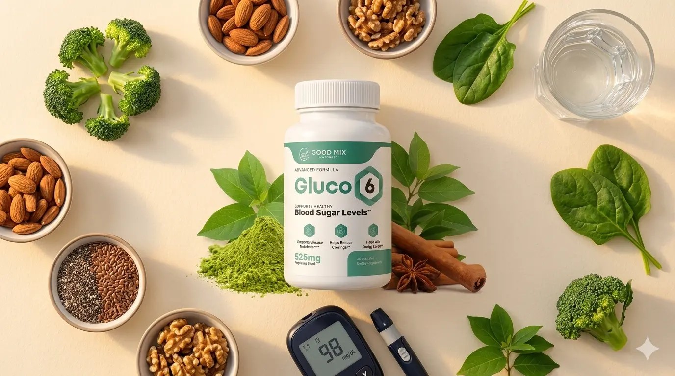 Natural blood sugar management with Gluco6 — healthy lifestyle for adults over 45